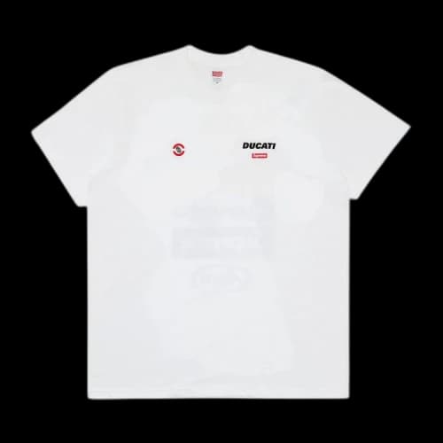 Supreme x Ducati Logos Tee 'White'
