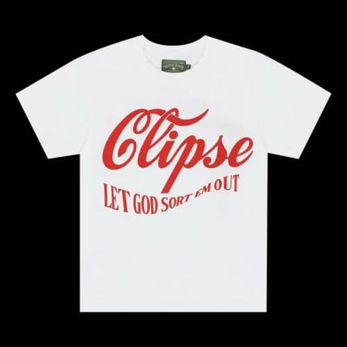 Denim Tears x Clipse Let God Sort Em Out 5th Anniversary Tee 'White'