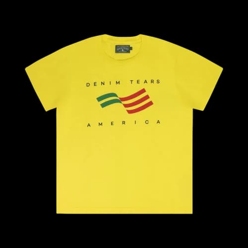 Denim Tears Ellis Tears Tee 'Yellow'