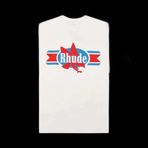 Rhude Chevron Eagle Tee 'Vintage White'