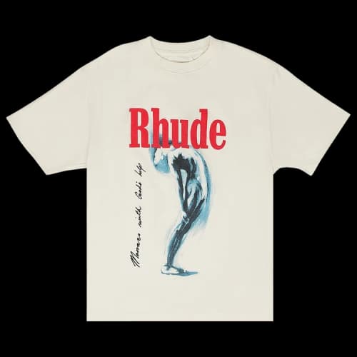 Rhude God Help Me T-Shirt 'White'