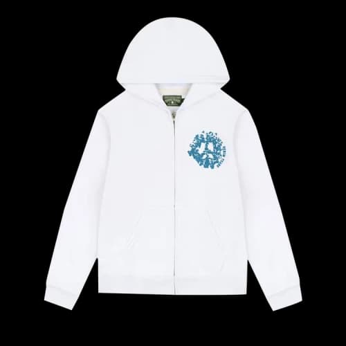 Denim Tears Denim University Zip Hoodie 'White'