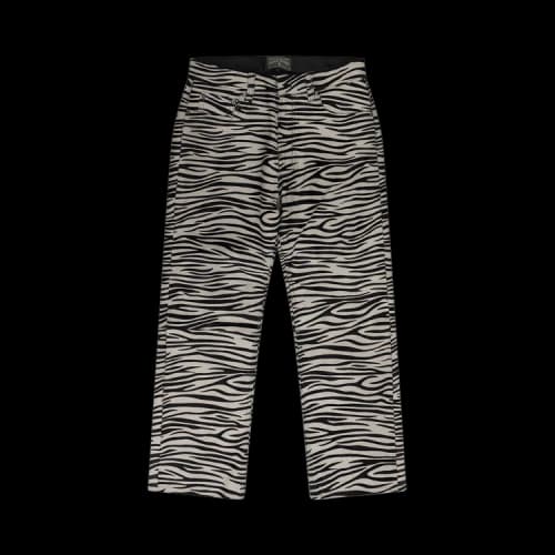 Denim Tears Cowhide Zebra Print Pants 'Multicolor'