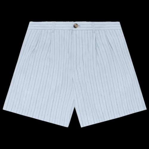 Aimé Leon Dore Double Pleated Linen Short 'Light Blue Stripes'