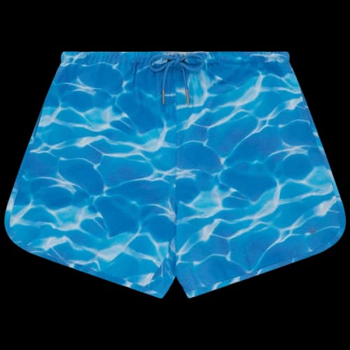 Aimé Leon Dore Aqua Print Seersucker Short 'Blue'