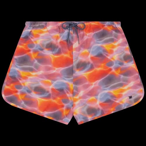 Aimé Leon Dore Aqua Print Seersucker Short 'Sunset'
