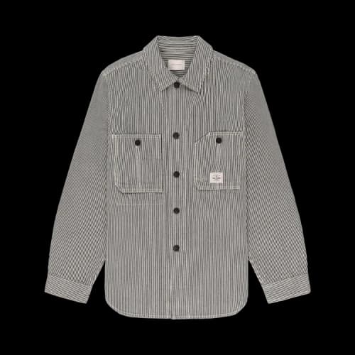 Aimé Leon Dore Hickory Stripe Work Shirt 'Black'