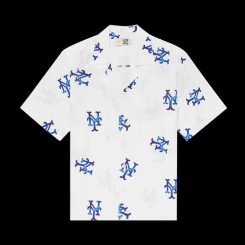 Aimé Leon Dore x New York Mets Leisure Shirt 'Bright White/Print'