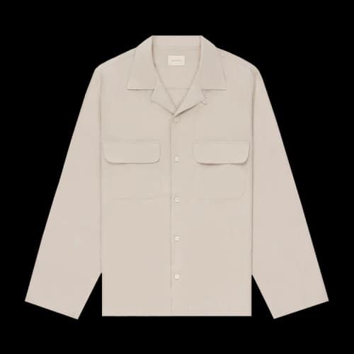 Aimé Leon Dore Linen Safari Shirt 'Natural'