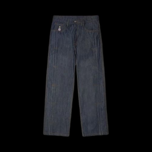 KidSuper Raw Denim Pleated Jeans 'Indigo'