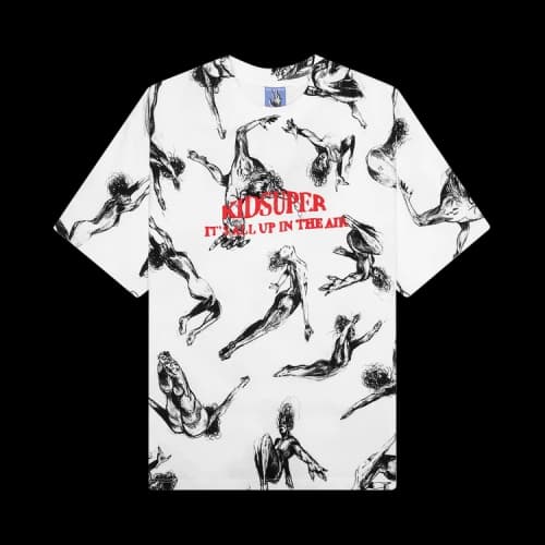 KidSuper Trapeze Women All Over Print Shirt 'White'
