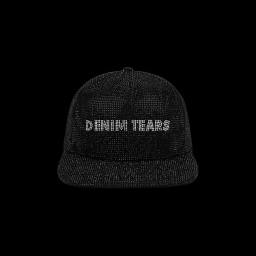 Denim Tears Strass Logo Cap 'Black'