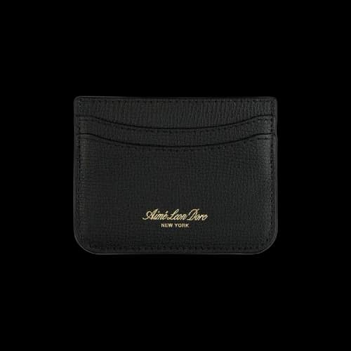 Aimé Leon Dore Full Grain Leather Cardholder 'Black'