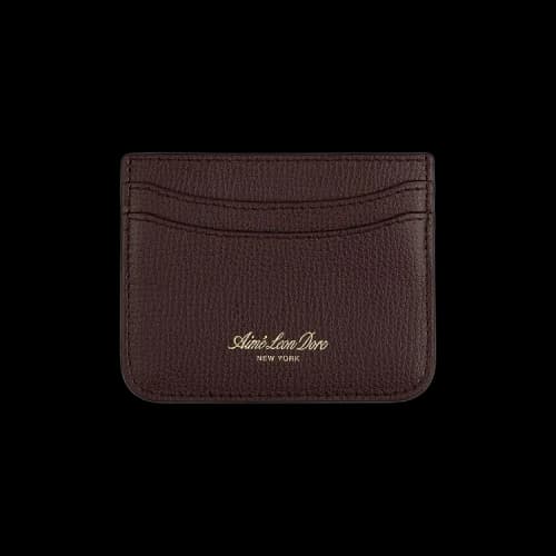 Aimé Leon Dore Full Grain Leather Cardholder 'Oxblood'