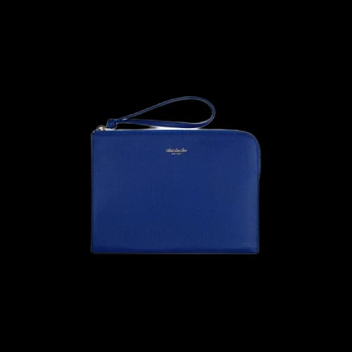 Aimé Leon Dore Full Grain Small Leather Pouch 'Royal'