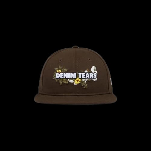 Denim Tears New Era Floral Logo Cap 'Brown'