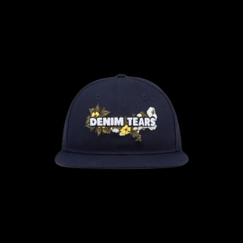 Denim Tears New Era Floral Logo Cap 'Navy'