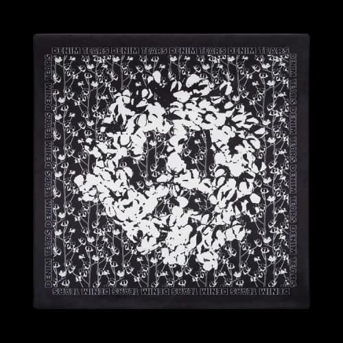 Denim Tears Peace Wreath Silk Scarf 'Black'