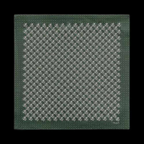 Aimé Leon Dore Monogram Silk Bandana 'Pine Grove'