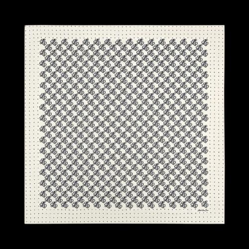 Aimé Leon Dore Monogram Silk Bandana 'Pristine'