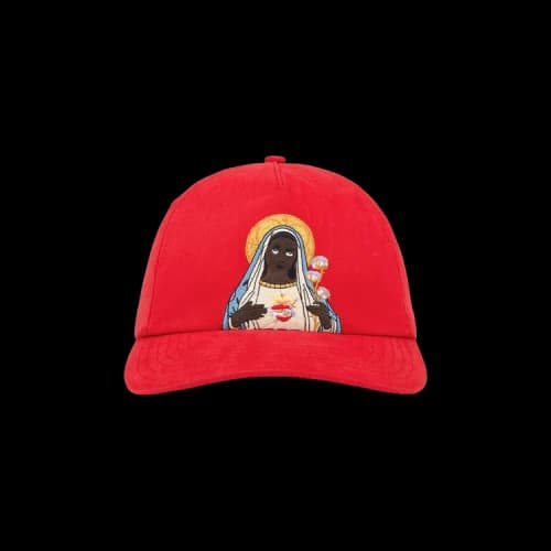 Denim Tears Black Mary Cap 'Red'