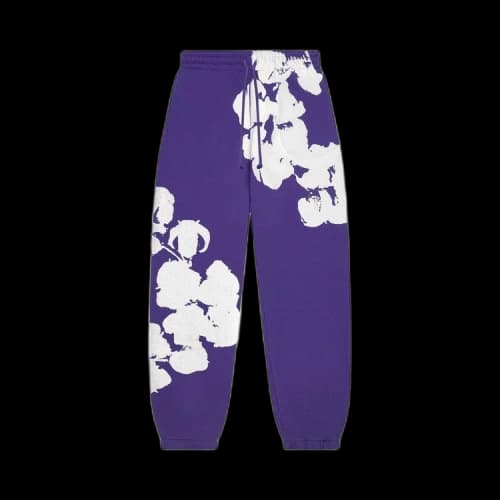 Denim Tears Big Cotton Wreath Sweatpants 'Purple'