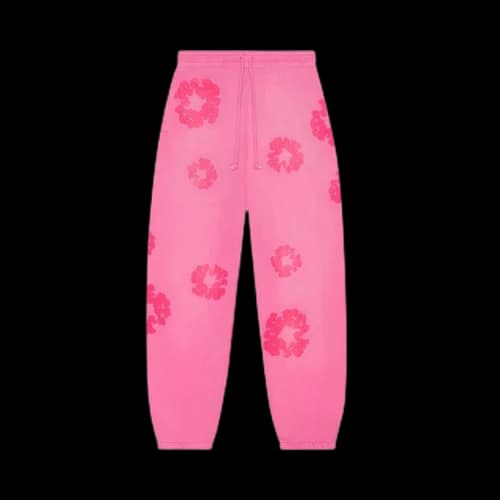 Denim Tears Mono Cotton Wreath Sweatpants 'Pink'