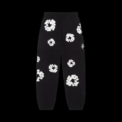 Denim Tears The Cotton Wreath Sweatpants 'Black'