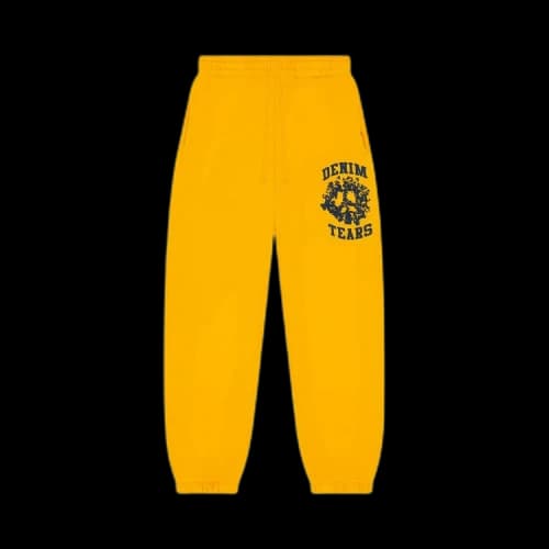 Denim Tears Denim University Sweatpants 'Yellow'