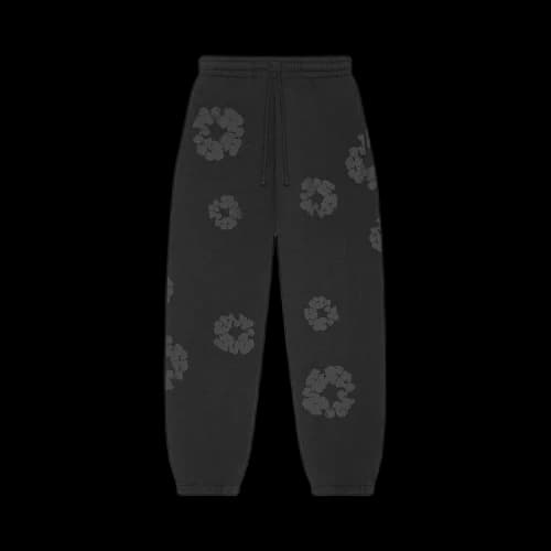 Denim Tears Mono Wreath Sweatpants 'Black'