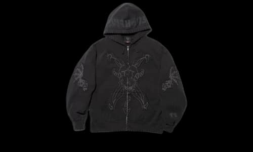 Supreme Y's by Yohji Yamamoto Zip Up Hooded Sweatshirt Black