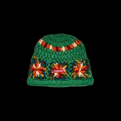 Supreme Crochet Beanie 'Green'