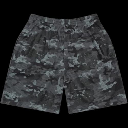 Denim Tears Camo Cotton Wreath Mesh Shorts 'Black'