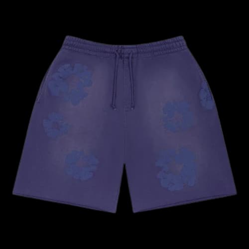 Denim Tears Mono Cotton Wreath Sweat Shorts 'Washed Blue'