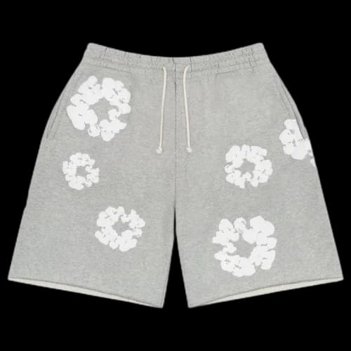 Denim Tears The Cotton Wreath Shorts 'Grey' 'Grey'