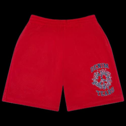 Denim Tears Denim University Mesh Shorts 'Red'
