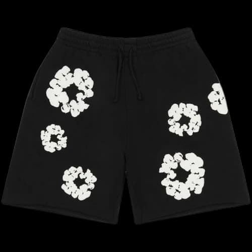 Denim Tears Cotton Wreath Sweatshorts 'Black'