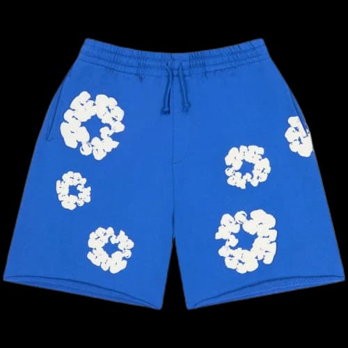 Denim Tears Cotton Wreath Sweatshorts 'Blue'