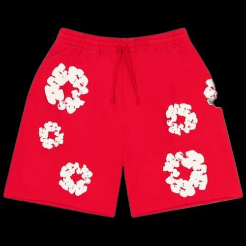 Denim Tears Cotton Wreath Sweatshorts 'Red'