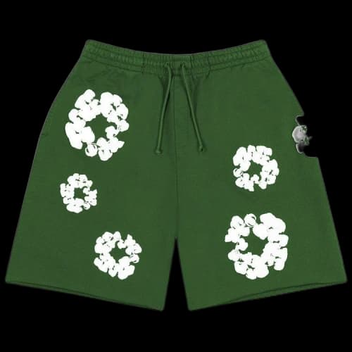 Denim Tears Cotton Wreath Sweatshorts 'Green'