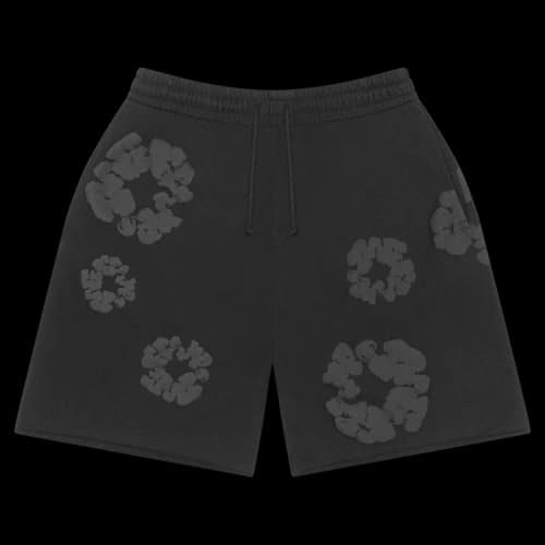 Denim Tears Mono Wreath Sweatshorts 'Black'