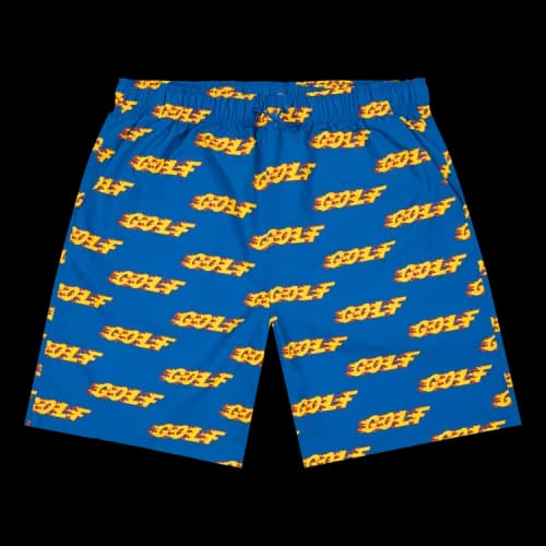 GOLF WANG Inferno Logo Water Shorts 'Blue'