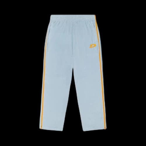 Denim Tears Velour Warmup Track Pants 'Light Blue'