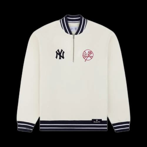 Aimé Leon Dore x New York Yankees Quarter Zip Pullover 'Pristine'