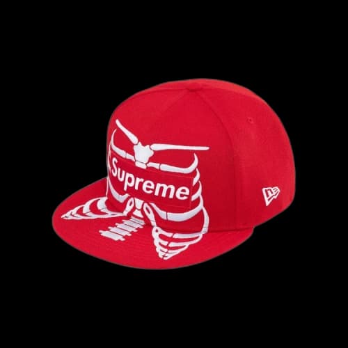 Supreme Bones Box Logo New Era 'Red'