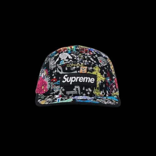 Supreme Aoi Embroidered Camp Cap 'Black'