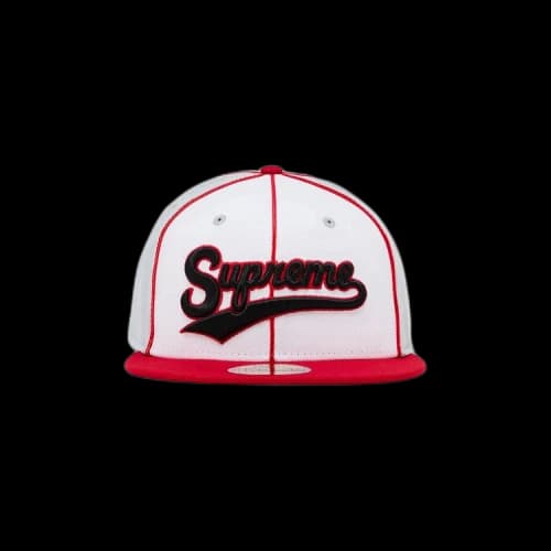 Supreme Piping Script Logo New Era 'Grey'