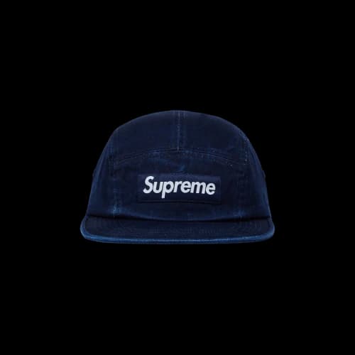 Supreme Washed Chino Twill Camp Cap 'Indigo'