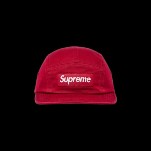 Supreme Washed Chino Twill Camp Cap 'Red'