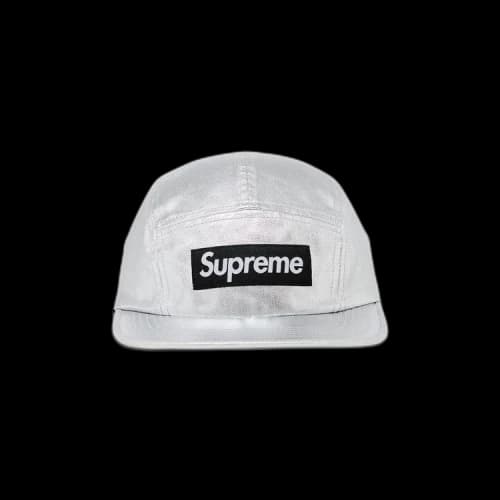 Supreme Washed Chino Twill Camp Cap 'Silver'